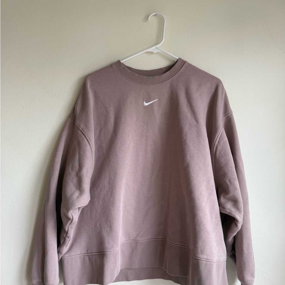 Nike Taupe Crewneck Oversized Sweatshirt
